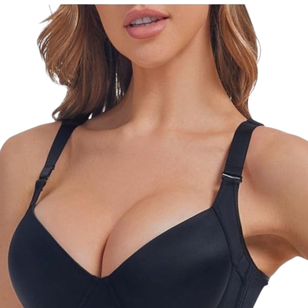 Sleek Black Supportive Bra - Picture 3 of 4